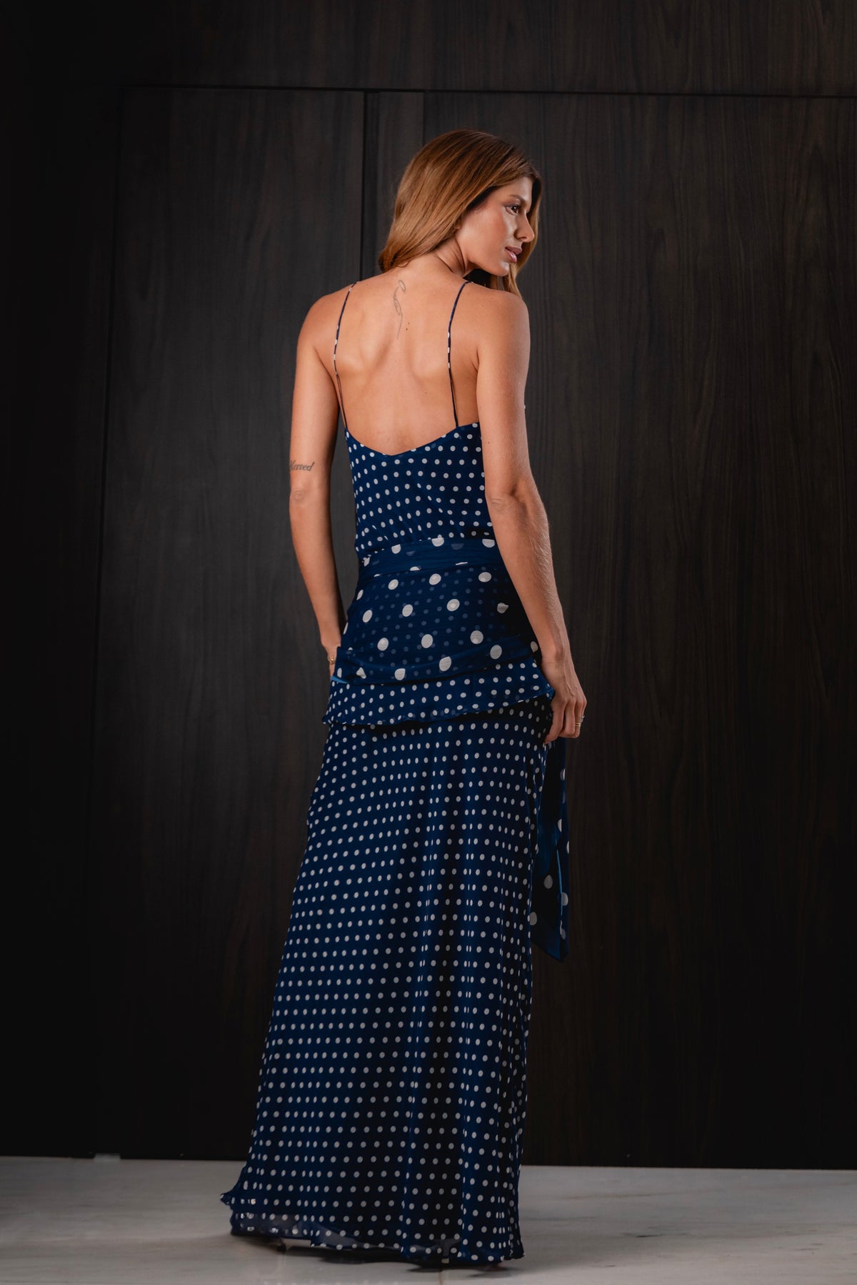Conjunto Saia e Blusa de Alcinha em Chiffon de Seda