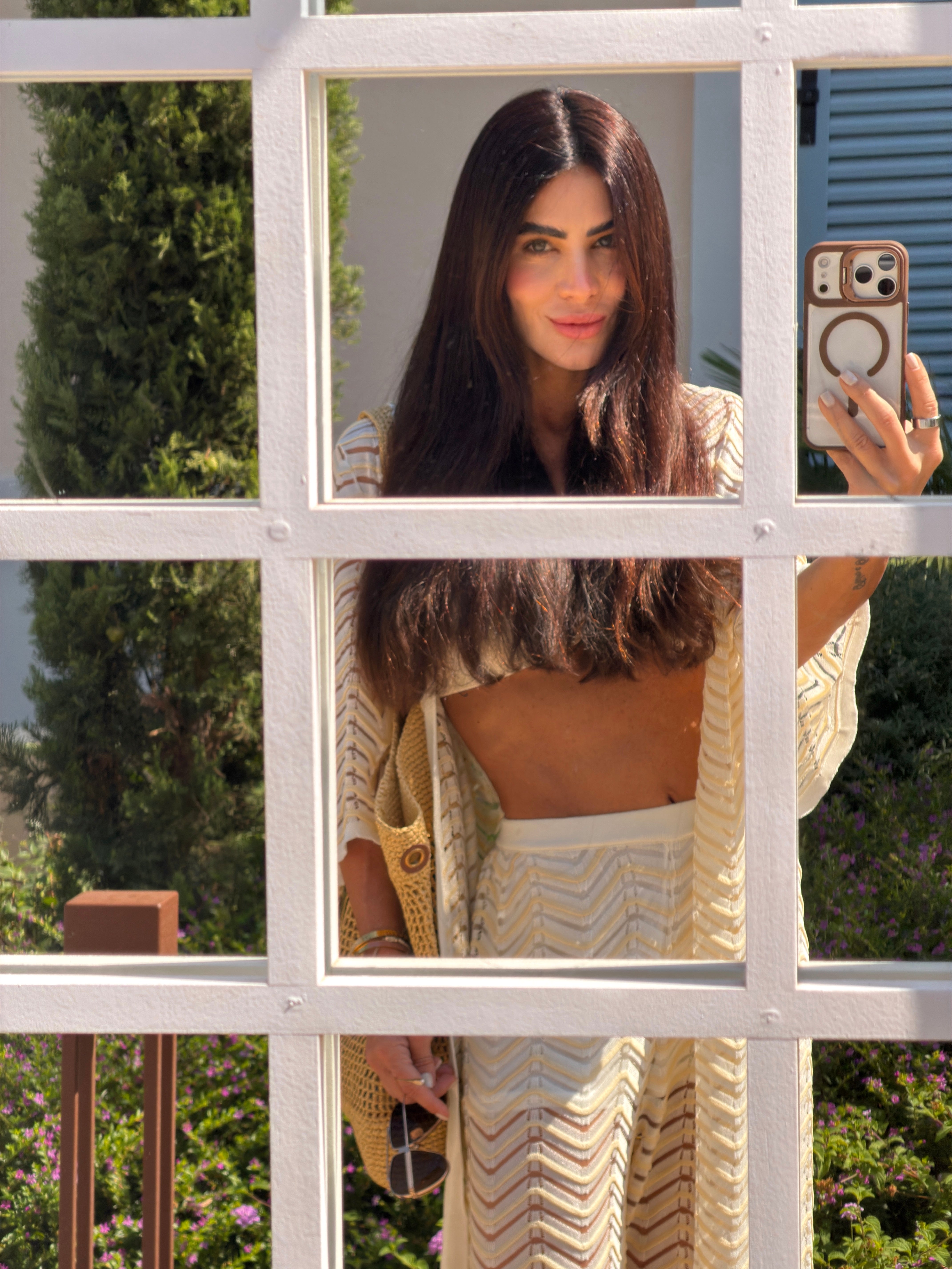 Conjunto em Tricot Calça Pantalona e Cardigã
