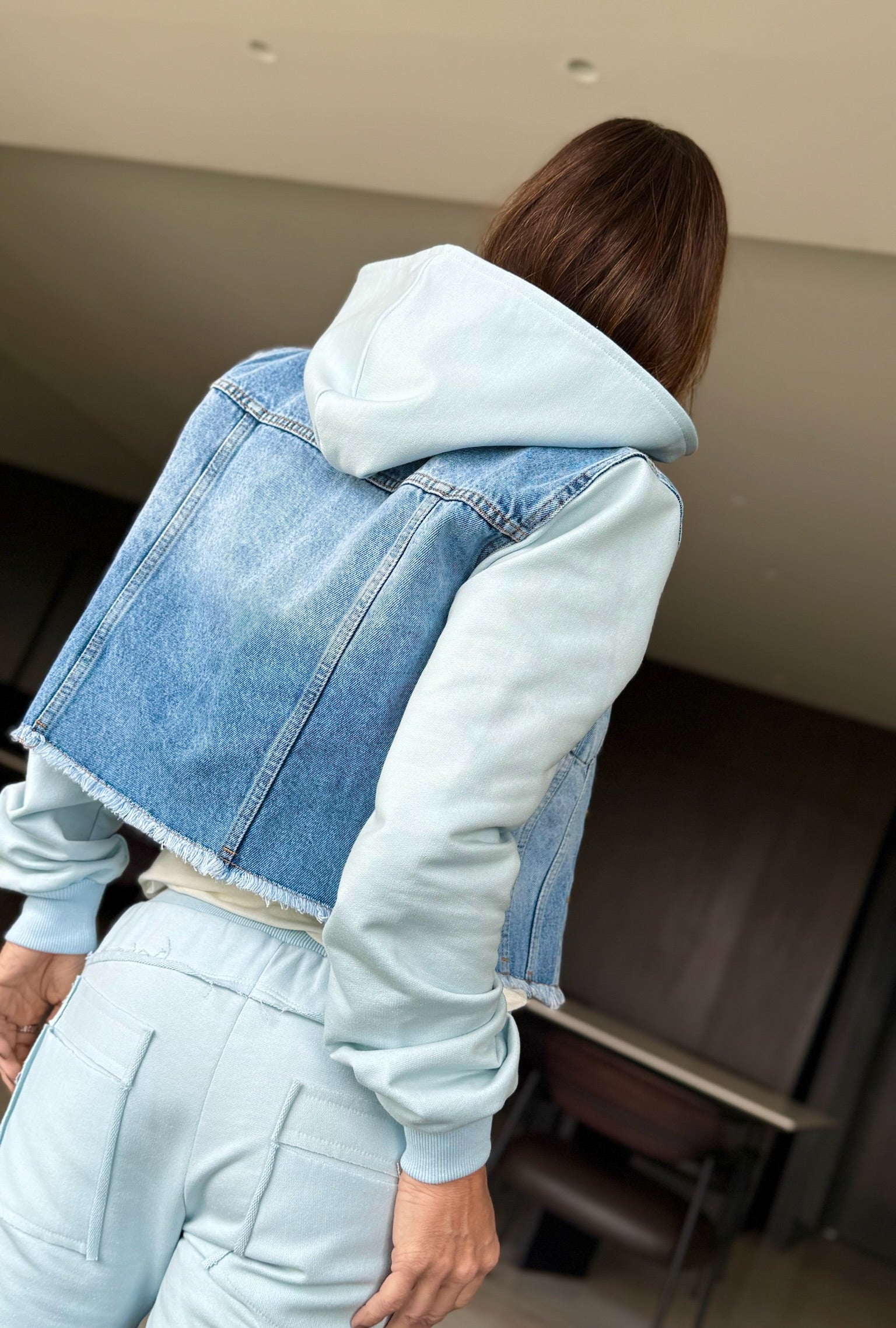 Conjunto Jaqueta E Calça Jeans Moleton