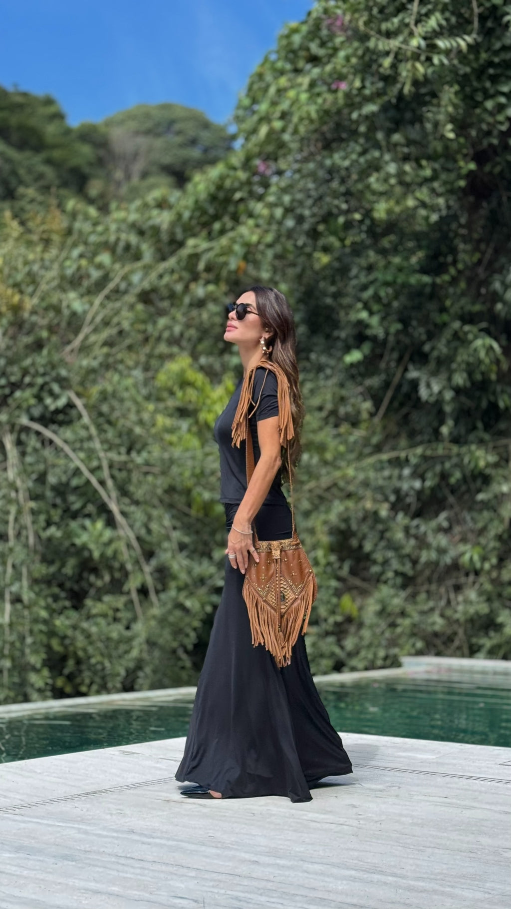 Conjunto Blusa E Saia Franzido De Malha Fria