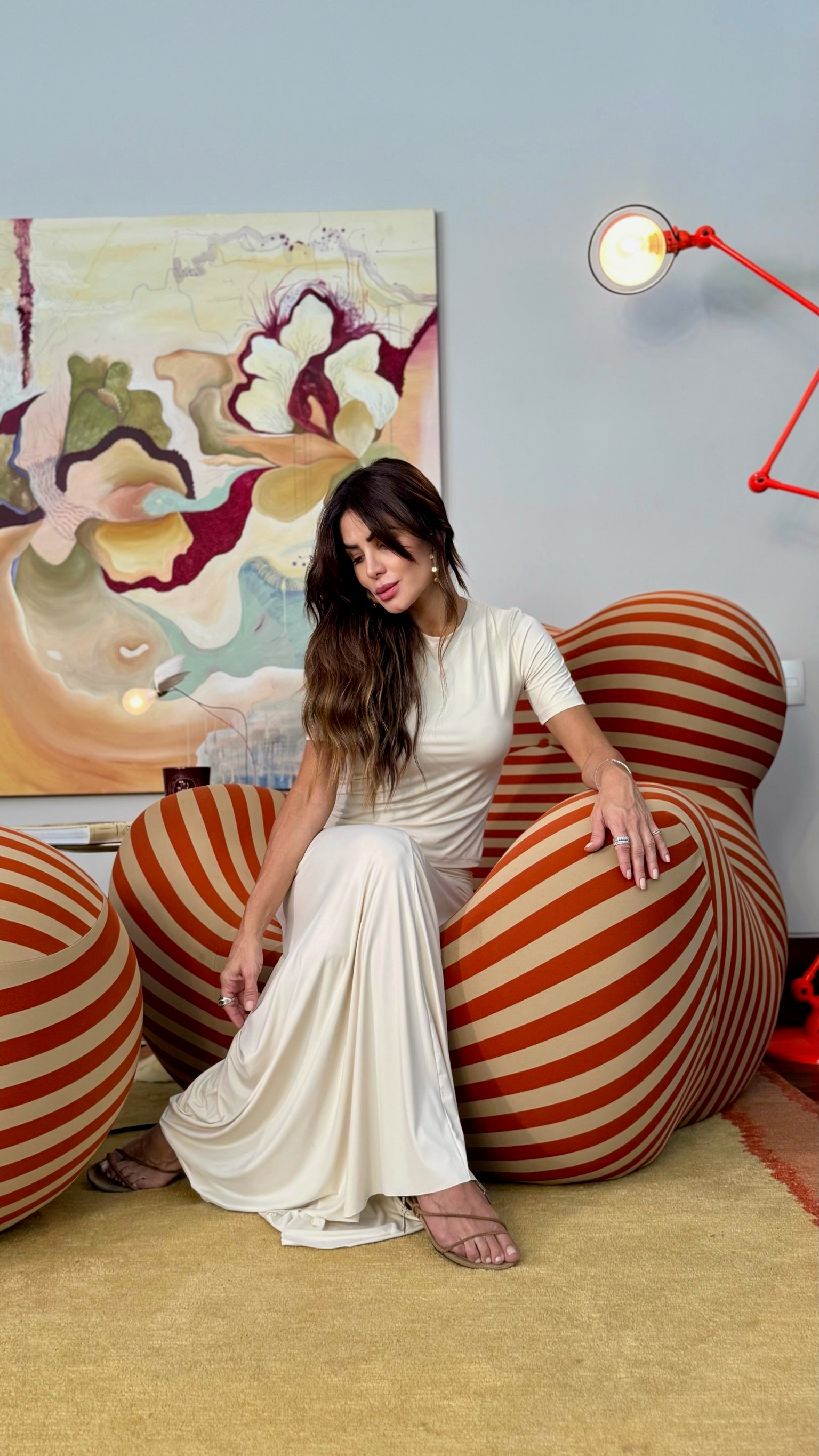 Conjunto Blusa E Saia Franzido De Malha Fria