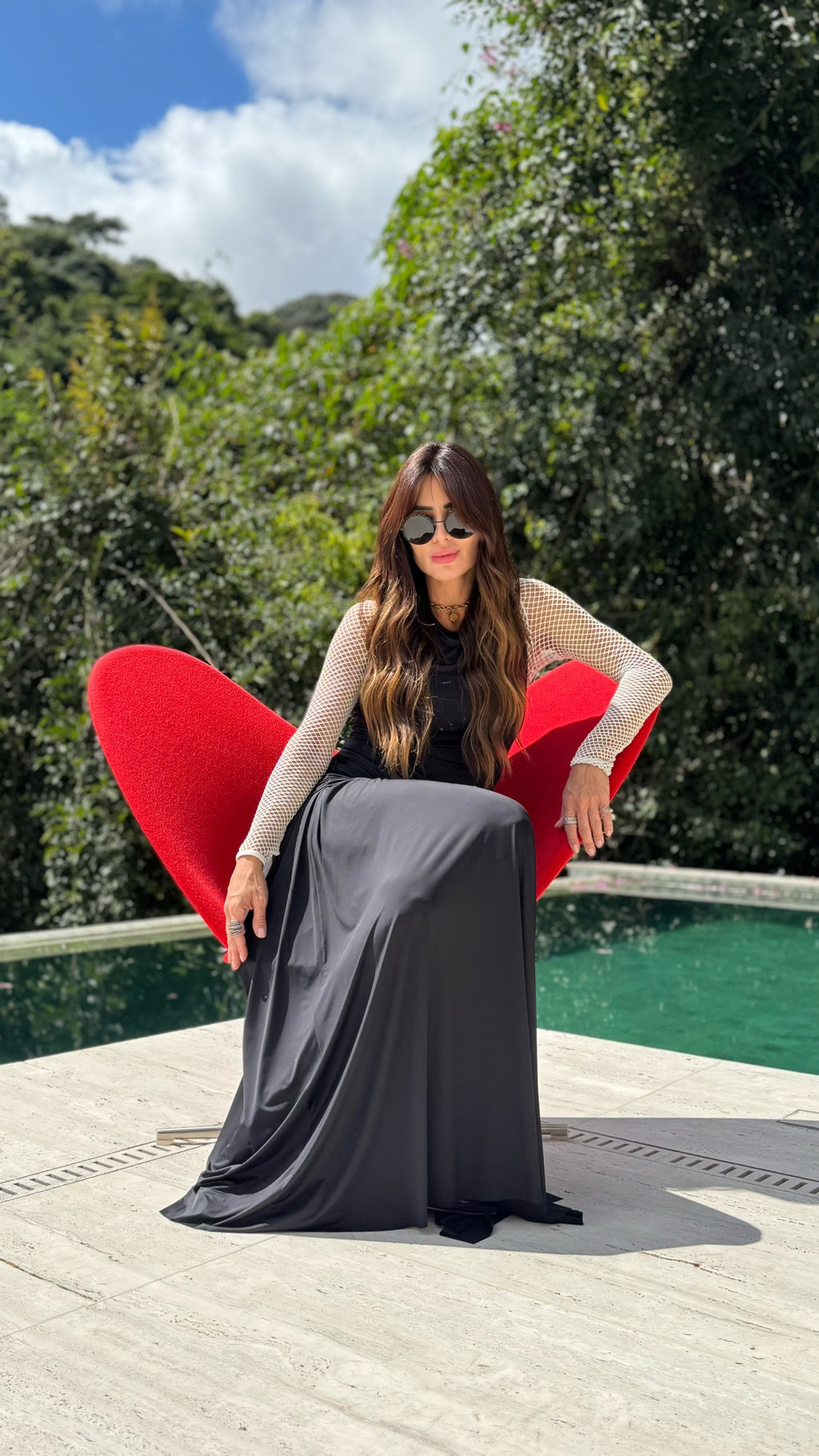 Vestido Em Malha Fria Com Faixa E Fivela