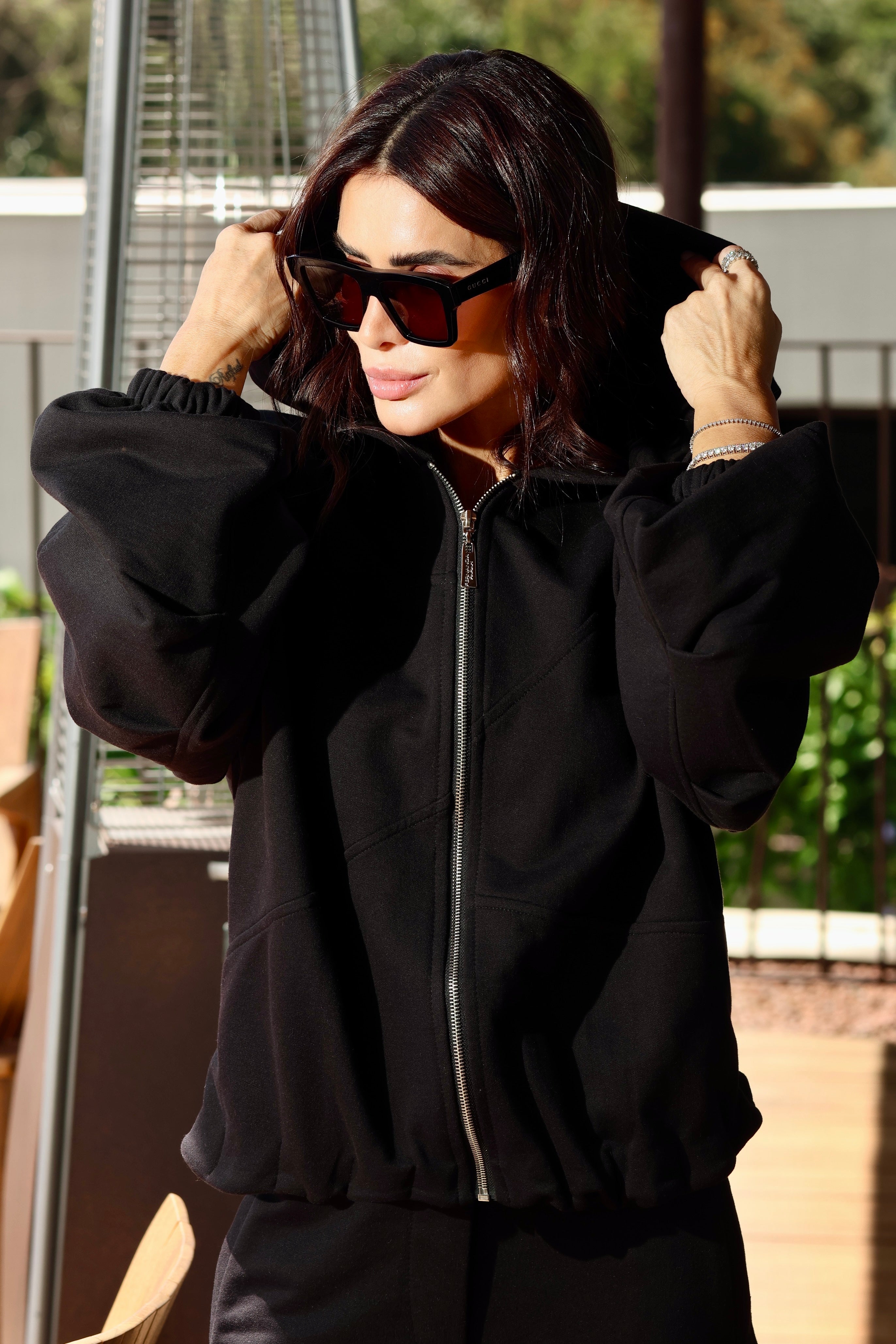 Conjunto Moletom Oversized com Recortes