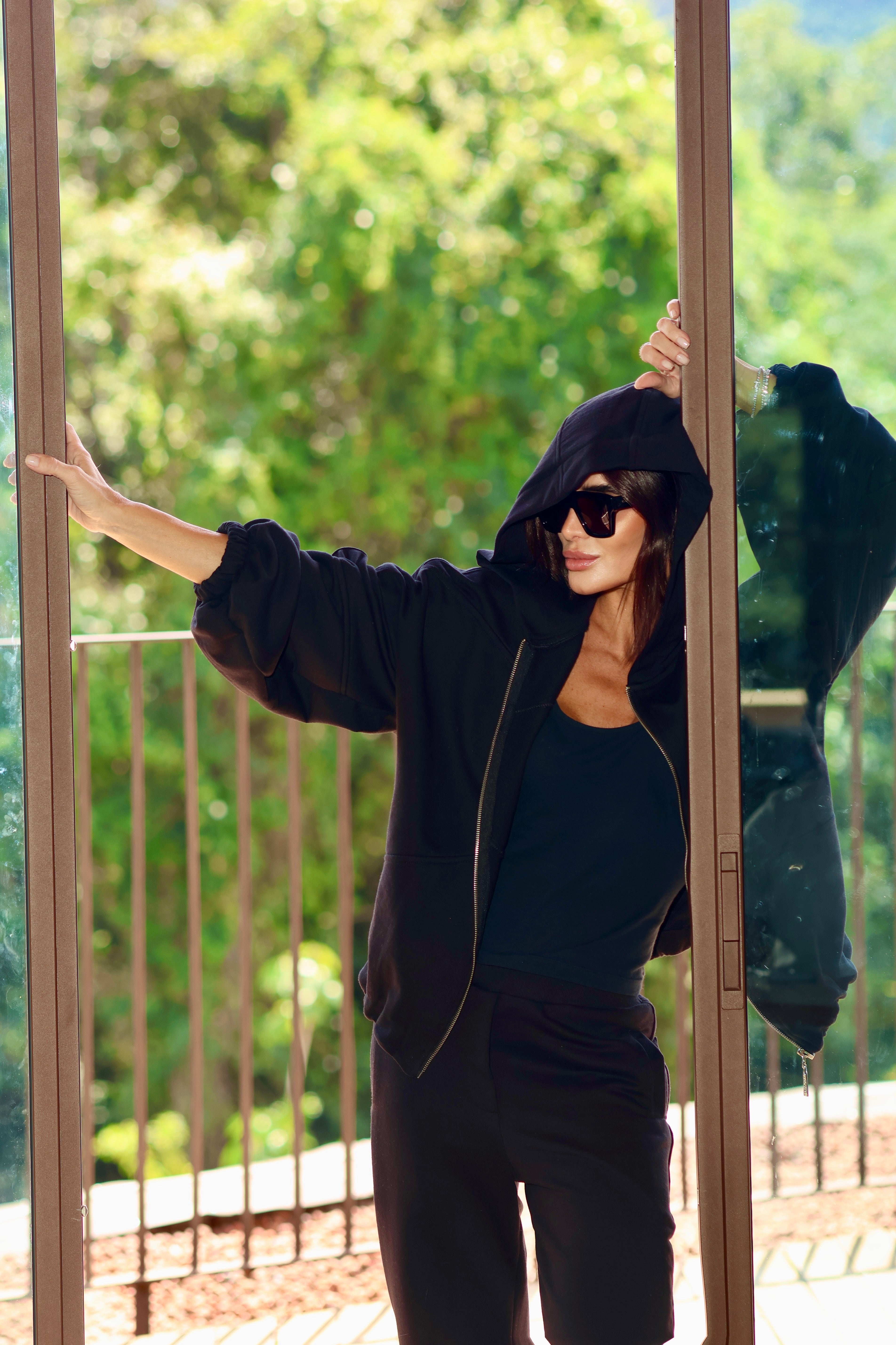 Conjunto Moletom Oversized com Recortes