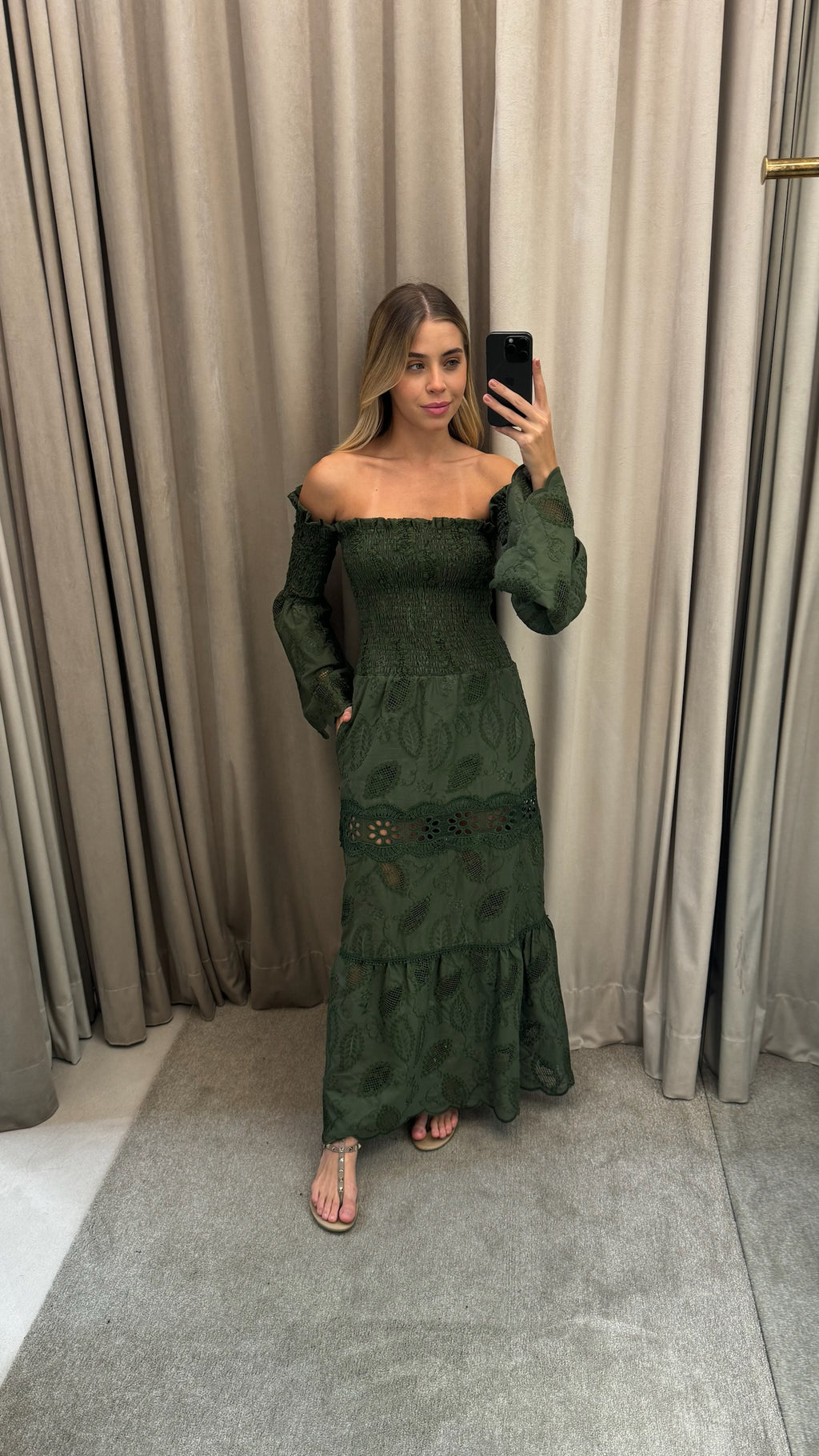 Vestido Laise Com Lastex Ombro A Ombro