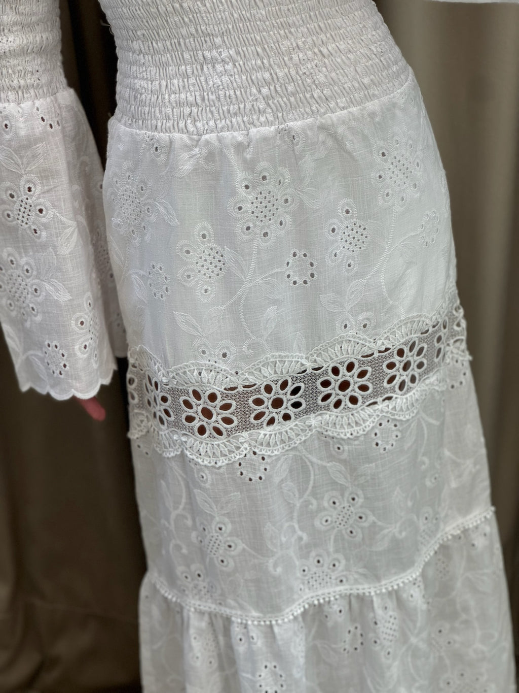 Vestido Laise Com Lastex Ombro A Ombro