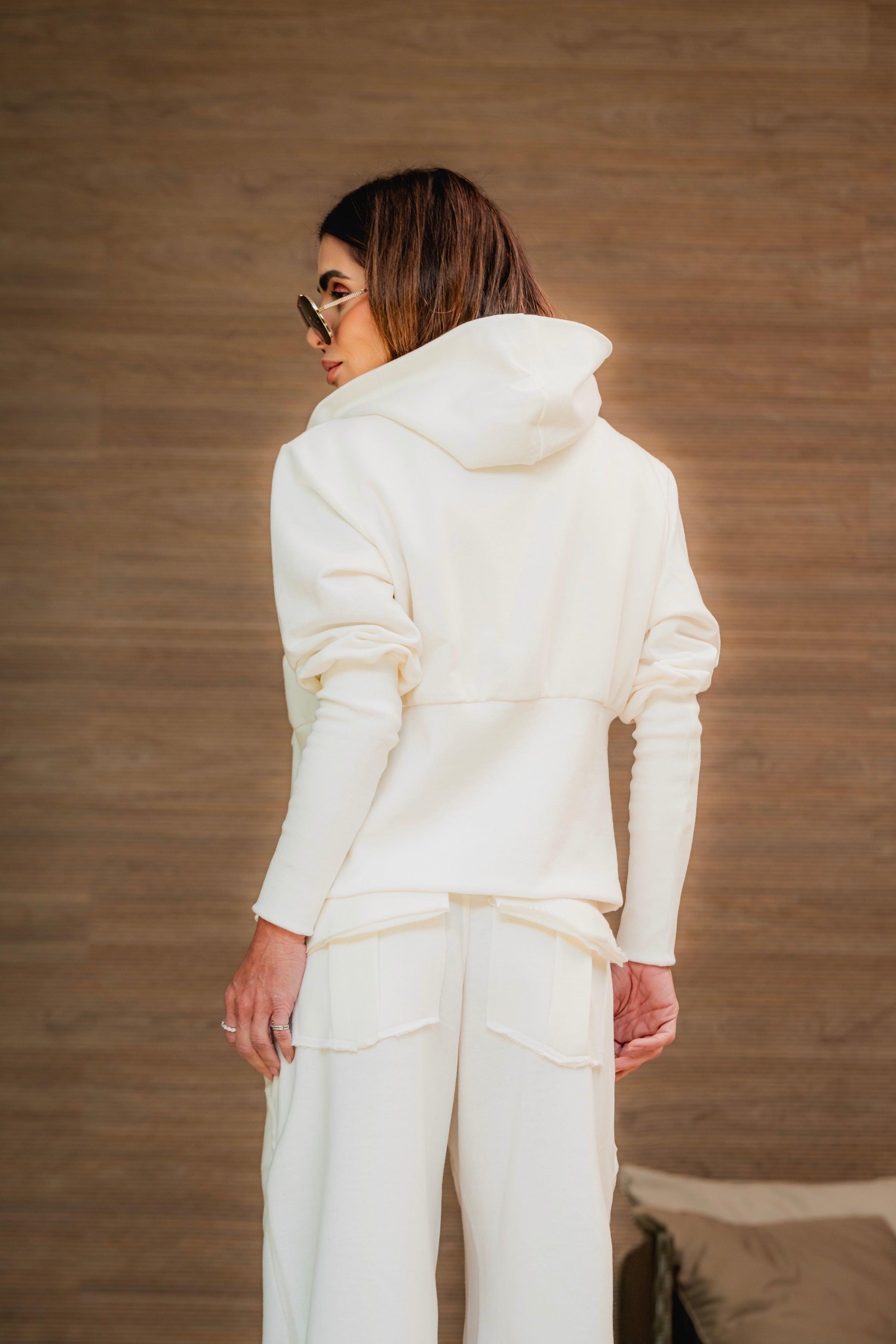 Conjunto Moletom Pantalona Com Detalhes Em Ribana