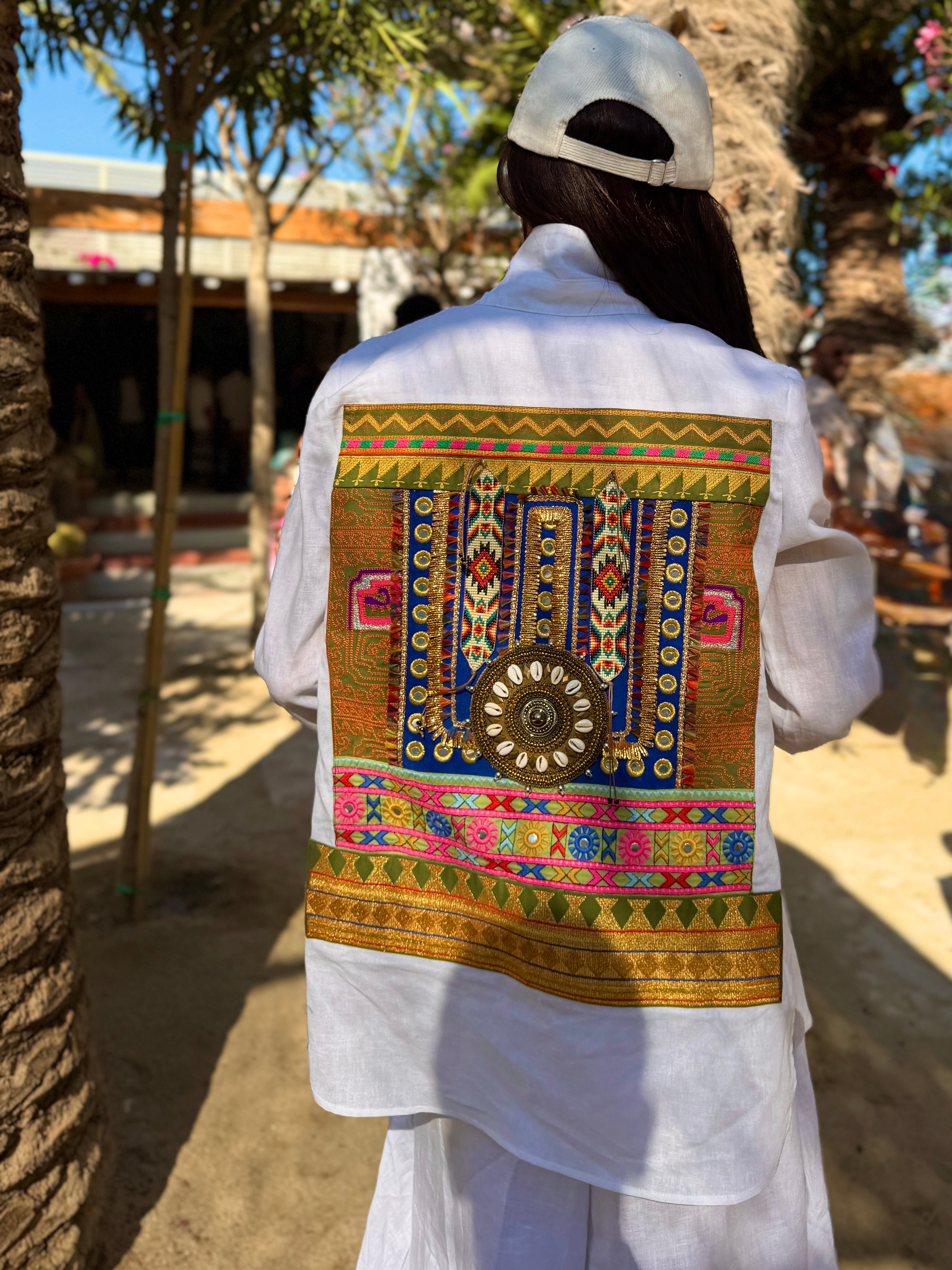 Camisa de Linho Bordada