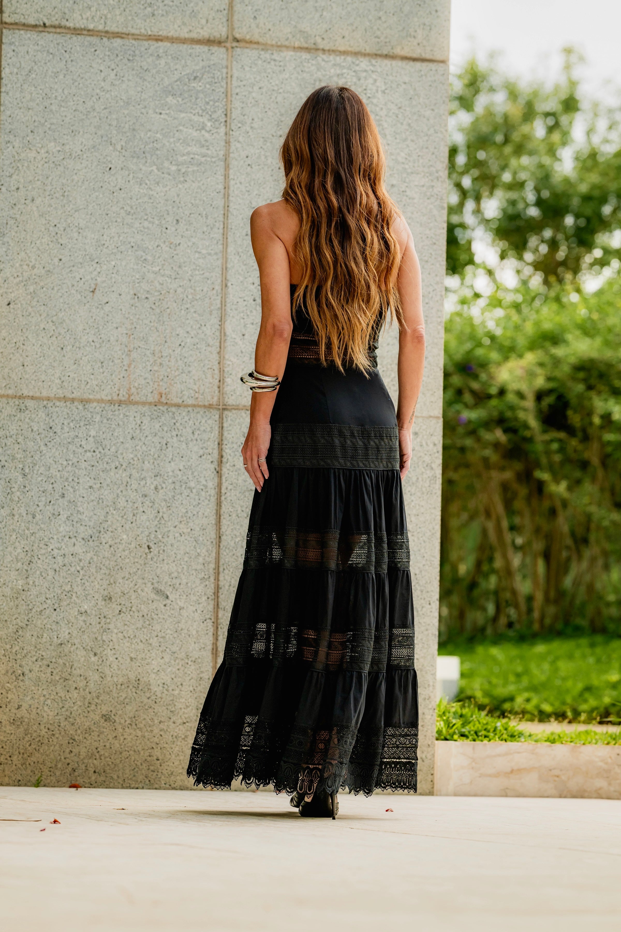 Vestido Tomara Que Caia Em Cambraia De Algodão Com Entremeio Em Renda