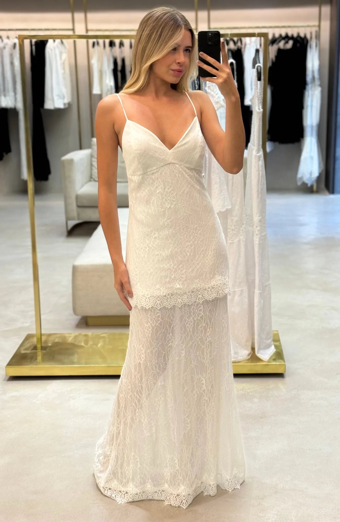 Vestido De Renda De Alcinha