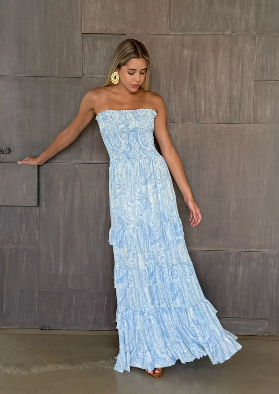 Vestido Tomara Que Caia Em Lastex Estampado