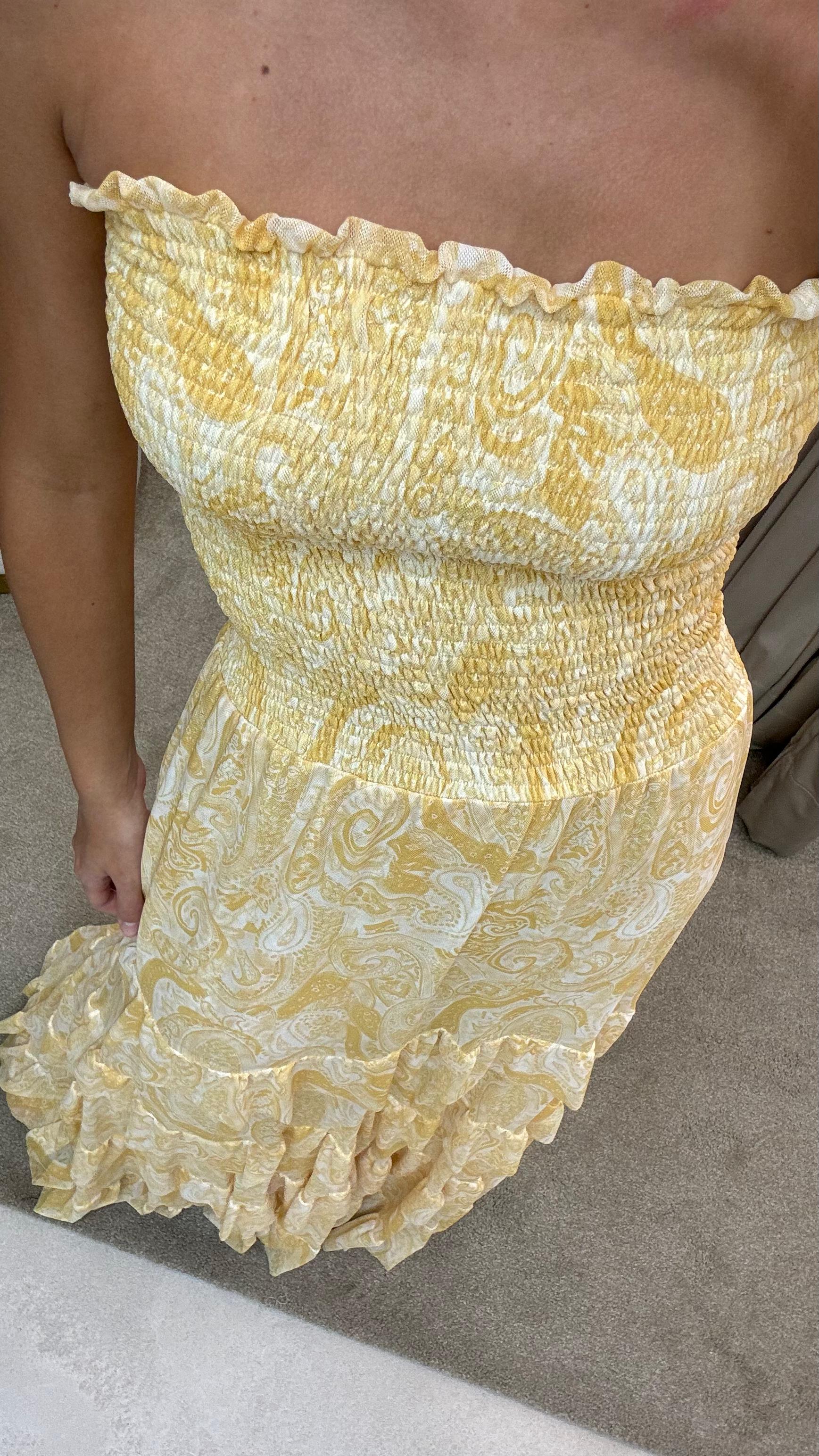 Vestido Tomara Que Caia Em Lastex Estampado