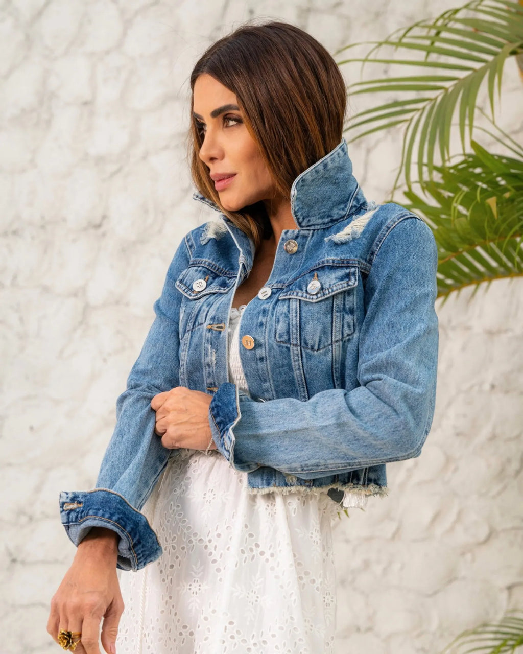 Jaqueta Com Detalhes Em Spikes